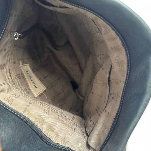 MARGOT BLACK LEATHER CROSSBODY BAG WITH ZIPPER POCKETS WOMAN - Picture 6 of 10